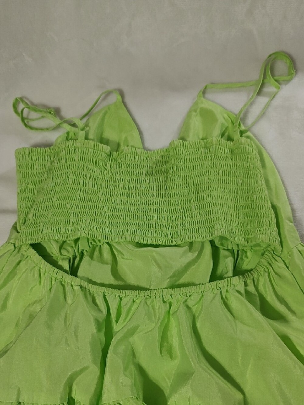 a new day Bright Chartreuse Slip Dress - Picture 6 of 7